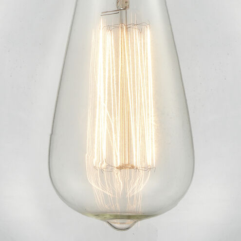 Edison Rochester 1 Light 8 inch Brushed Brass Cord Hung Mini Pendant Ceiling Light